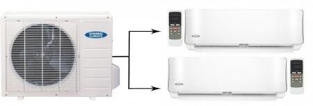 Мульти сплит система на 2 комнаты General Climate GU-M2EA14HN1/GC-MES07HRN1*2шт