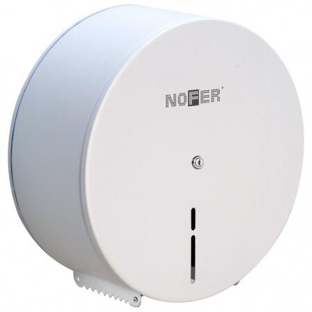 Диспенсер для туалетной бумаги Nofer 295х285х112 белый XL