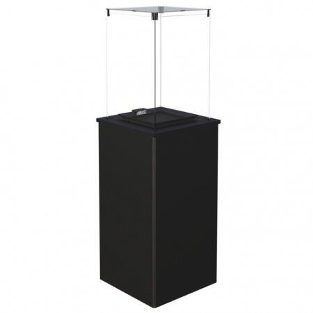 Газовый уличный обогреватель мощностью 8-10 кВт Kratki PATIO MINI/M/G31/37MBAR/S - сталь, с ручным у