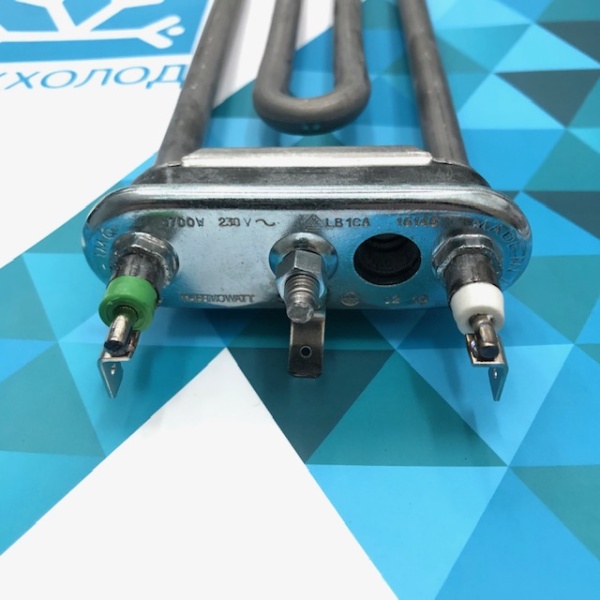 ТЭН прямой 1700W L = 165 мм. c отверстием, THERMOWATT (HTR006AR, С00094715, C00292762) Италия