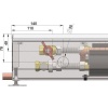 Внутрипольный конвектор длиной 1,1 м - 1,5 м Minib COIL-MO 1500