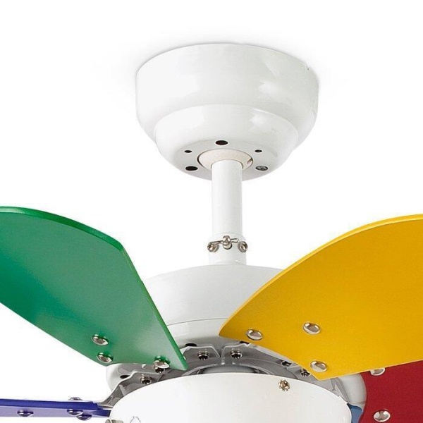 Вентилятор с подсветкой Faro PALAO MULTI COLOR