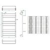 Электрический полотенцесушитель лесенка Grota Vista 530x1800 El