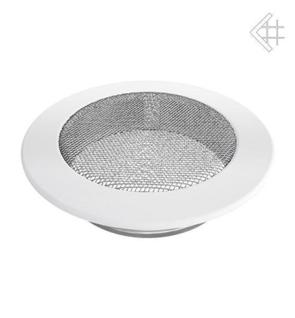 Вентиляционная решетка для камина Kratki КРУГЛАЯ белая д.150 FI/150B