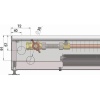 Внутрипольный конвектор длиной 1,6 м - 2 м Minib COIL-KT1 1750