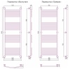 Водяной полотенцесушитель лесенка Сунержа Богема+ 1500x500