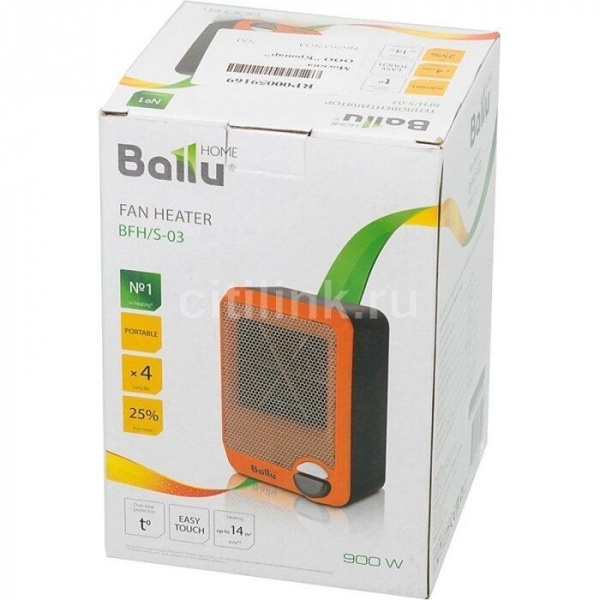 Бытовой тепловентилятор Ballu BFH/S-03
