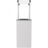 Газовый уличный обогреватель мощностью 8-10 кВт Kratki PATIO/G31/37MBAR/B - белое стекло, с пультом 