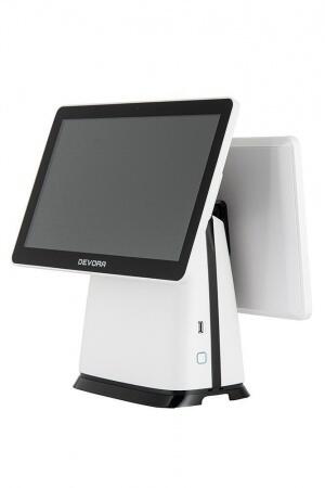 POS-терминал Devora белый с доп. Экраном 15"  4gb ssd MSR, WiFi, Windows 10 LTSB