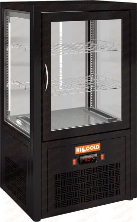 Настольная вертикальная холодильная витрина HICOLD VRC 70