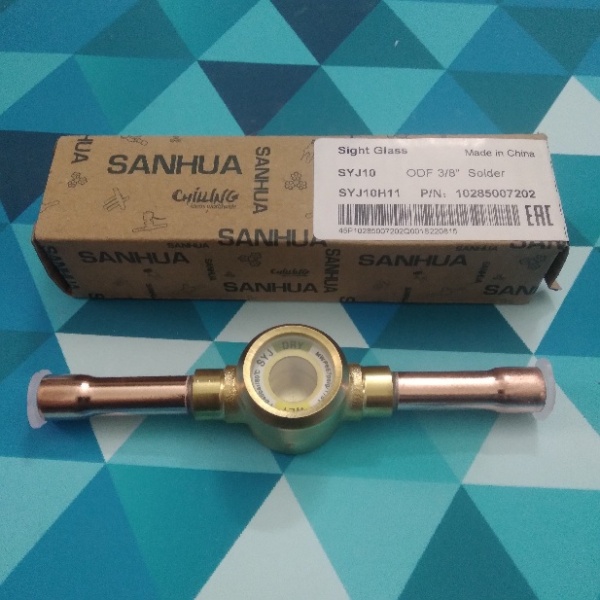 Смотровое стекло SANHUA (SYJ-10H11) SYJ-A00060-000 (10s) 3/8" (пайка)