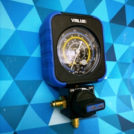 Коллектор одновентильный VALUE VRM1-B-0404 (для R22, R134a, R410a, R407C, низкое давление)