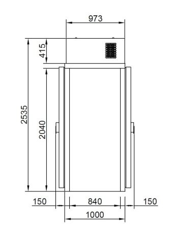 КХН-1,44 Minicella MM 2 двери без пола