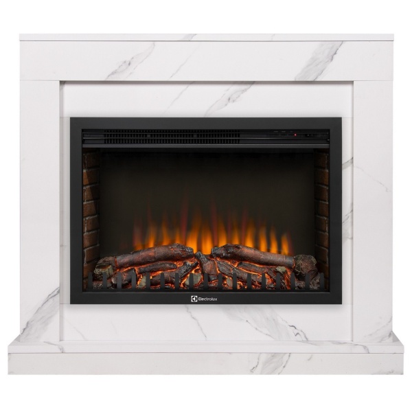 Портал Firelight Simple 25 белый мрамор