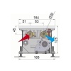 Внутрипольный конвектор длиной 1,1 м - 1,5 м Minib COIL-KT1 1500