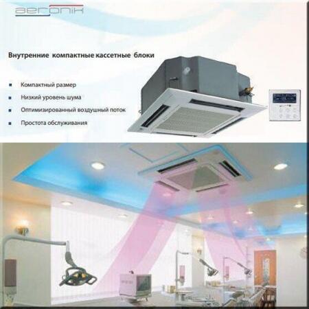 Кассетная VRF система Aeronik AMV-R 71T/Na-K с панелью Т01