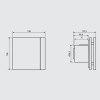 Вытяжка для ванной диаметр 100 мм Soler & Palau SILENT-100 CRZ GREY DESIGN-4C (230V 50)
