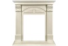 Каминокомплект Dublin (деревянный) RUSTIC (Разборный) - Слоновая кость с очагом Majestic FX Brass