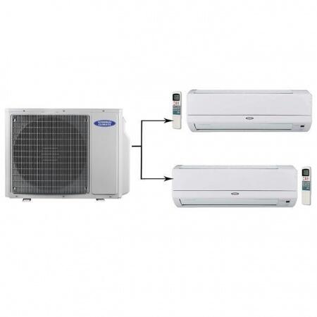 Мульти сплит-система на 2 комнаты General Climate GU-M2E18H1/GC-ME09HR*2шт