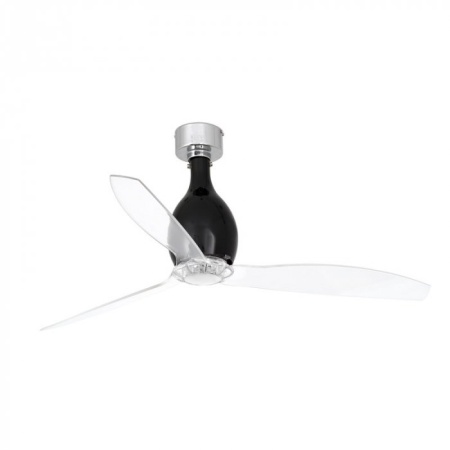 Вентилятор с подсветкой Faro Mini Eterfan Shiny Black 1L