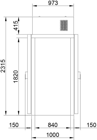КХН-1,28 Minicella MM 2 двери без пола
