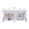 Внутрипольный конвектор длиной 1,1 м - 1,5 м Minib COIL-KT 1250