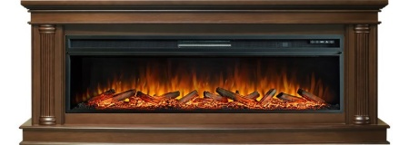 Каминокомплект Rome 60 - Каштан с очагом Vision 60 LOG LED