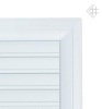 Вентиляционная решетка для камина Kratki Оскар белая с воздушной системой с жалюзи 17х30 30OBAIR