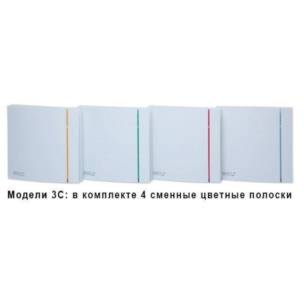 Вытяжка для ванной диаметр 100 мм Soler & Palau SILENT-100 CHZ SILVER DESIGN-3C