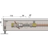 Внутрипольный конвектор длиной 1,1 м - 1,5 м Minib COIL-PT80 1250