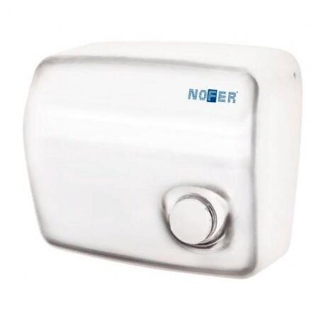 Металлическая сушилка для рук Nofer KAI 1500 W с кнопкой белая