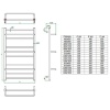 Электрический полотенцесушитель лесенка Grota Vista 530x1200 El