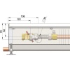 Внутрипольный конвектор длиной 1,6 м - 2 м Minib COIL-PO 2000